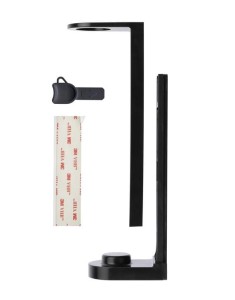 Uchwyt ABS uniwersalny Czarny z Taśmą do dyspenserów 370/380/480ml