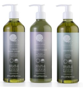 GENEVA GREEN Zestaw Kosmetyków M S O do Kąpieli pod Prysznic do SPA Hotelu na Prezent 3x380 ml