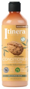 ITINERA Odżywka do pielęgnacji włosów farbowanych z orzechem Chandler z Veneto, 370 ml