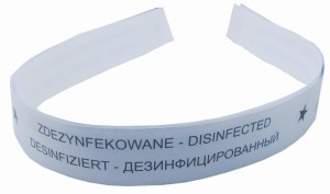 Taśma do WC - "ZDEZYNFEKOWANO"  - 500 szt.