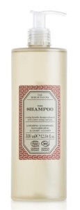 THE RERUM NATURA - Organiczny szampon do włosów z lawendą wzmocniony nutą liści gorzkiej pomarańczy 380ml z dozownikiem